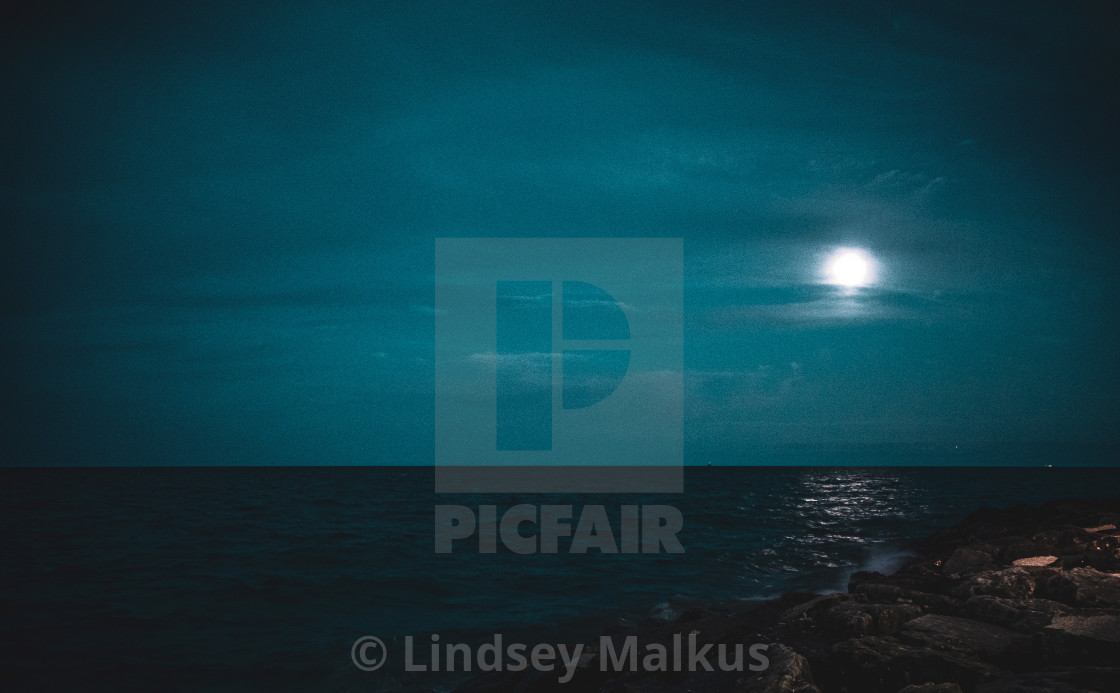 "Moonrise" stock image