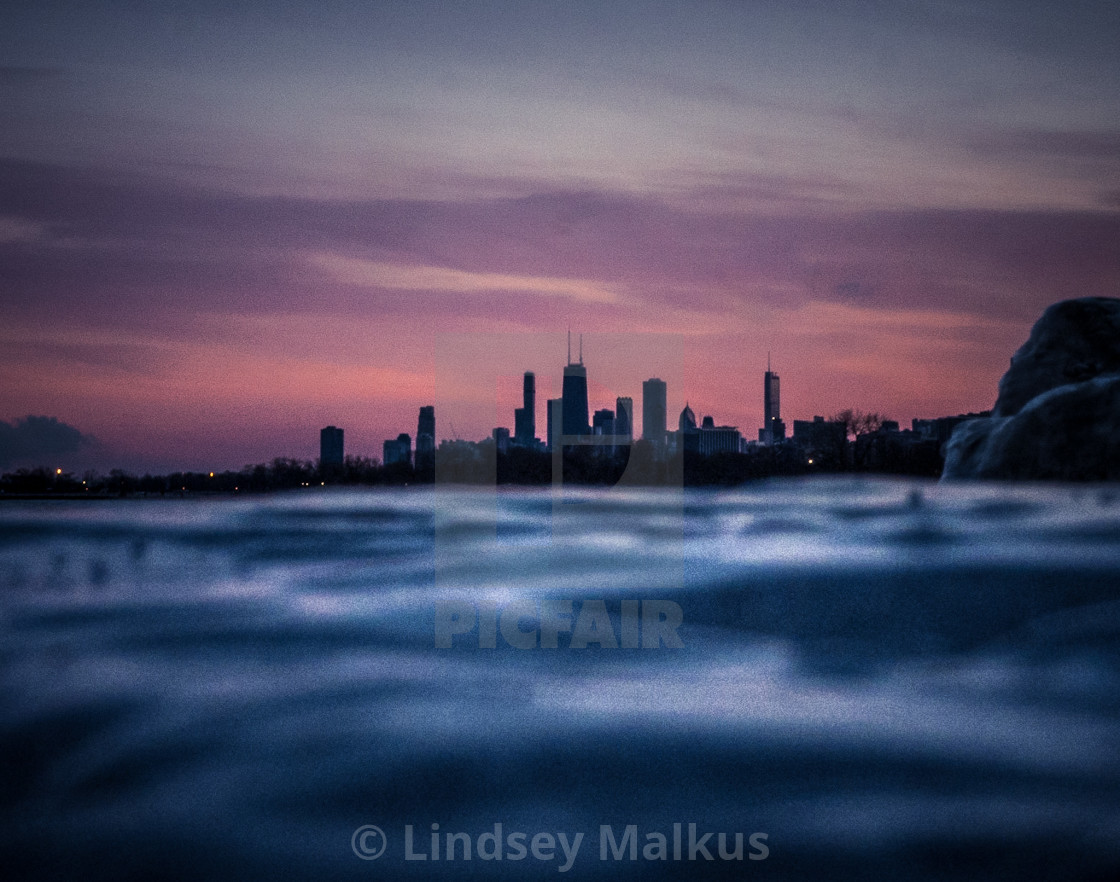 "Chicago Skyline" stock image