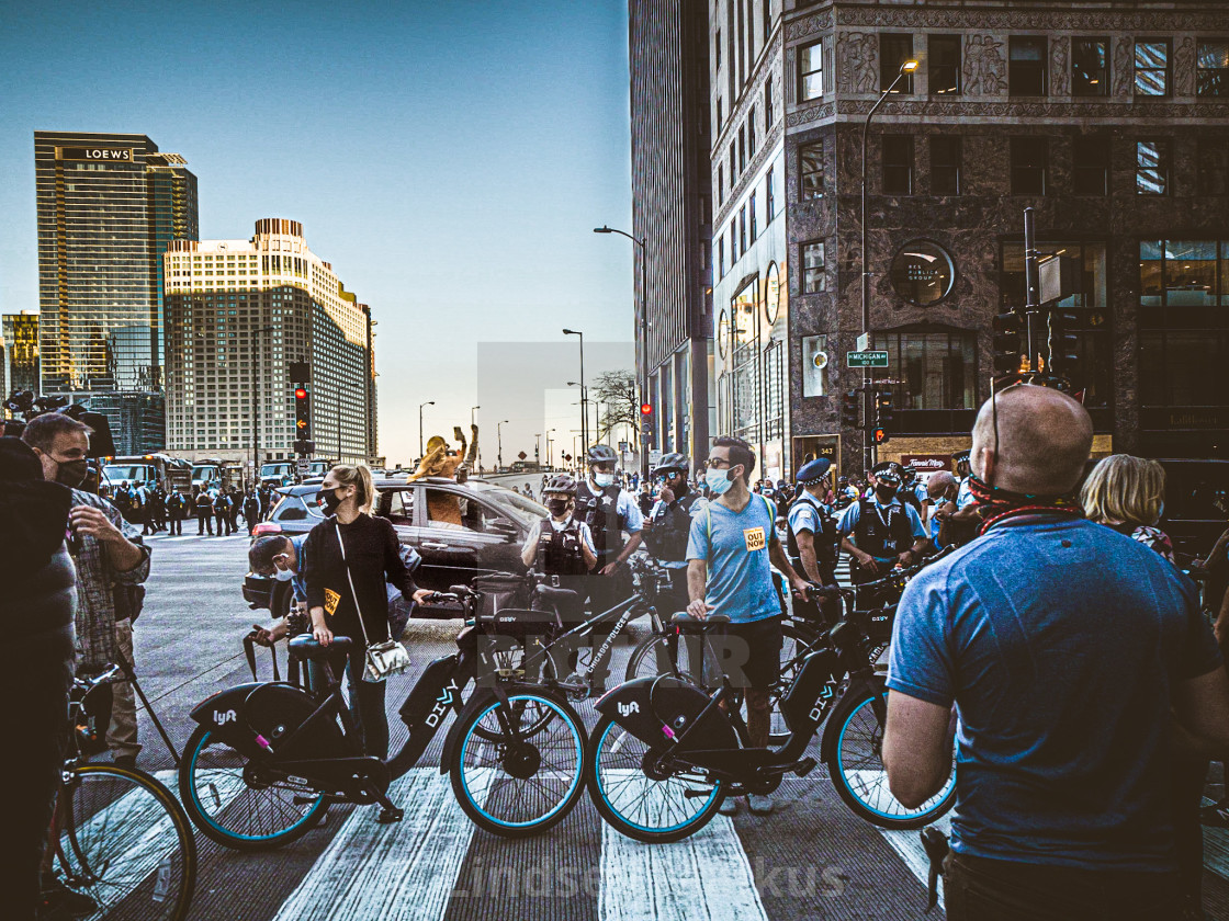 "Chicago Celebrates" stock image