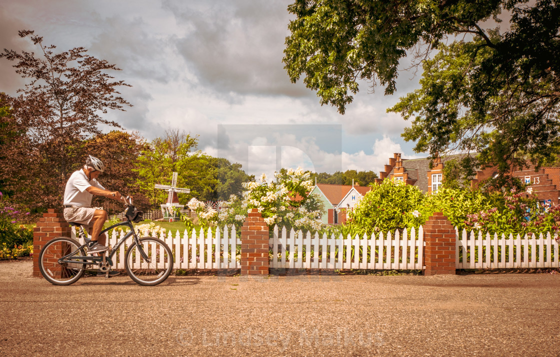 "White Picket Daze" stock image