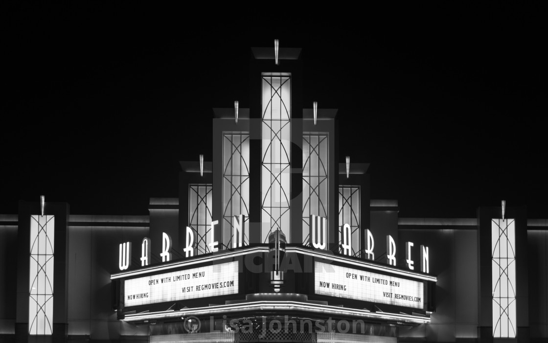 "Warren Theater" stock image