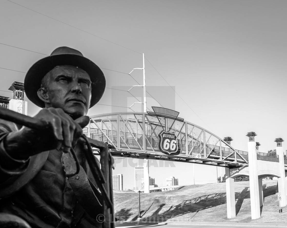 "Route 66 - Tulsa" stock image