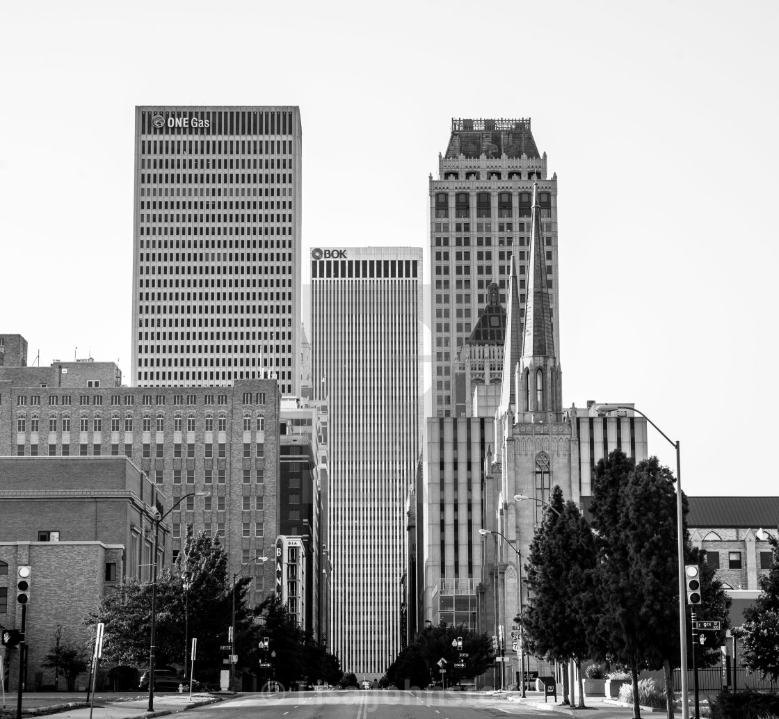 "Downtown Tulsa" stock image