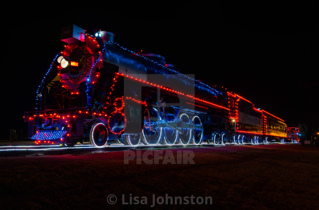 "Christmas Train" stock image