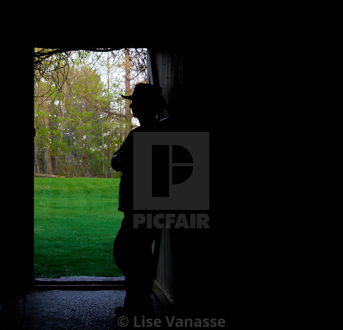 "The shadow of a person." by Lise Vanasse - $1.56 "The shadow of a person." stock image