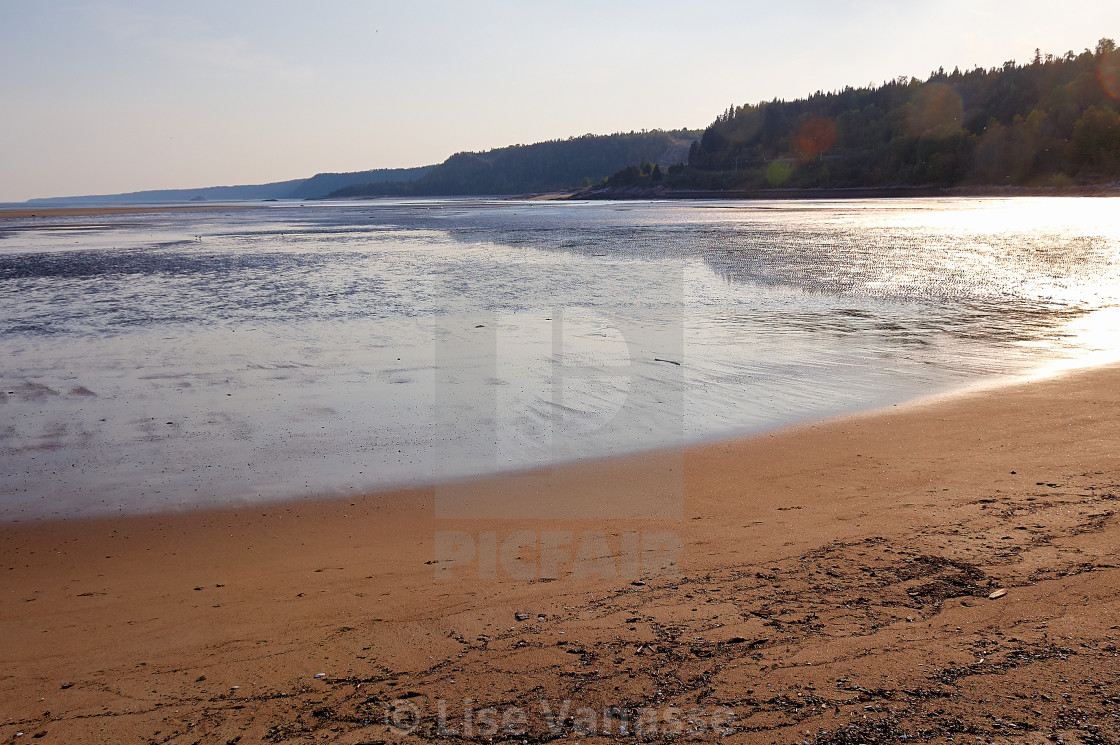 "The sea water that goes away." by Lise Vanasse - £1.00 "The sea water that goes away." stock image