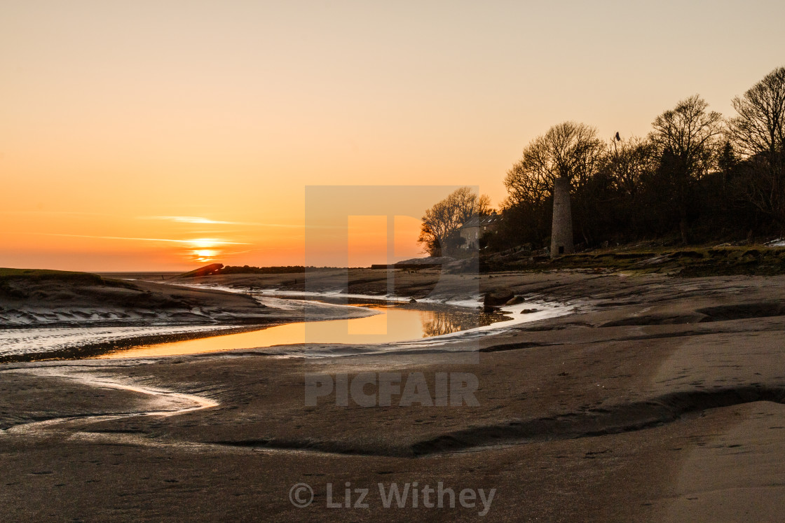 "Sunset, Jenny Brown's Point" stock image