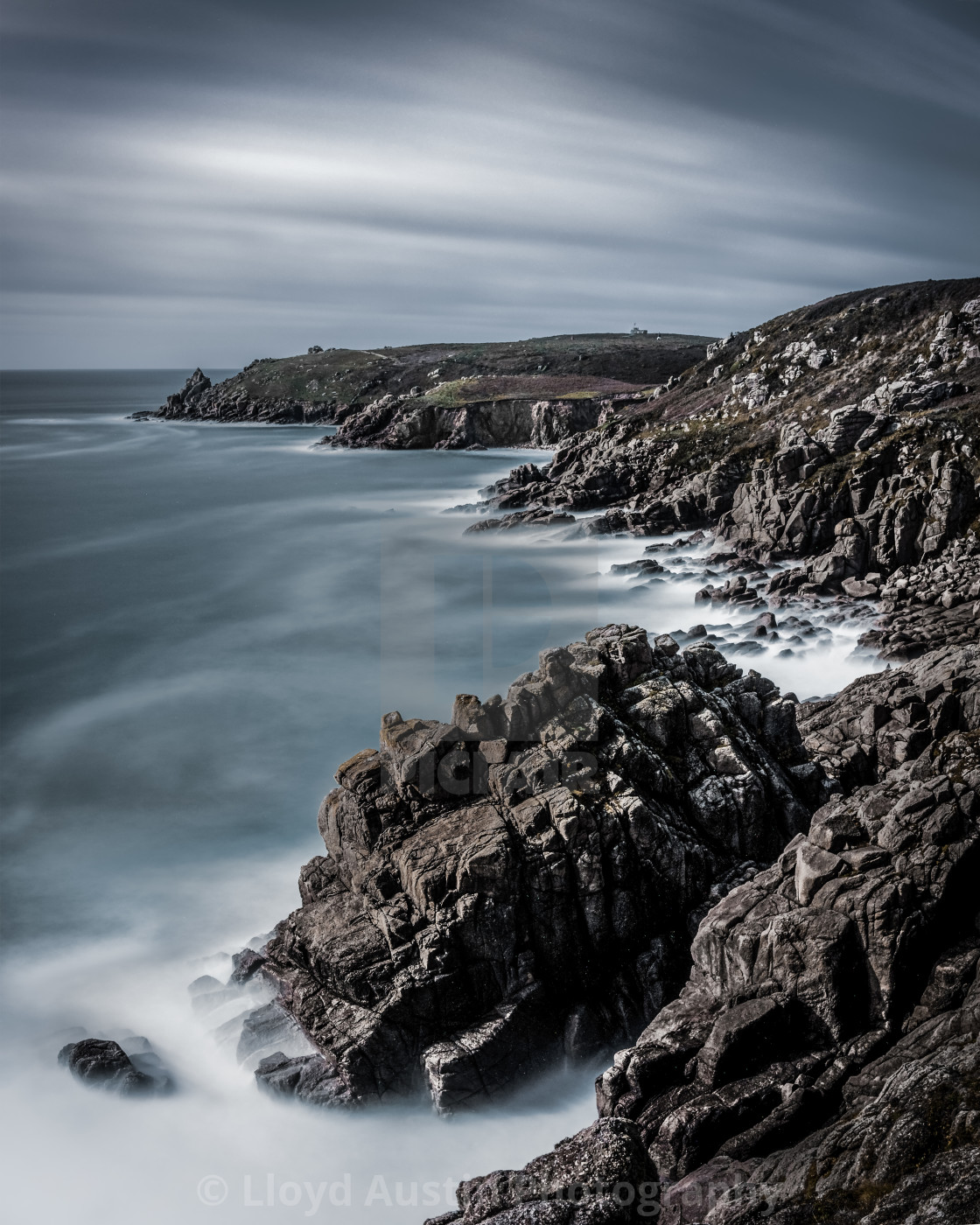 "Slow Path To Porthgwarra" stock image