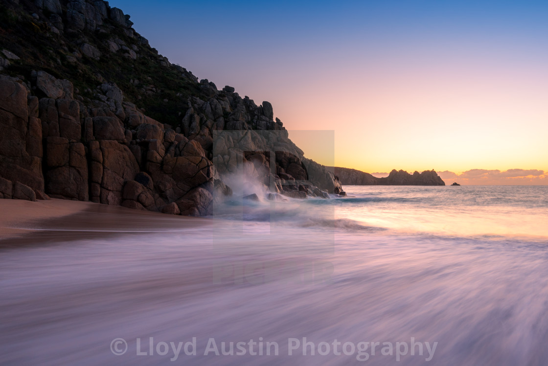 "Morning Flow In The Far West" stock image