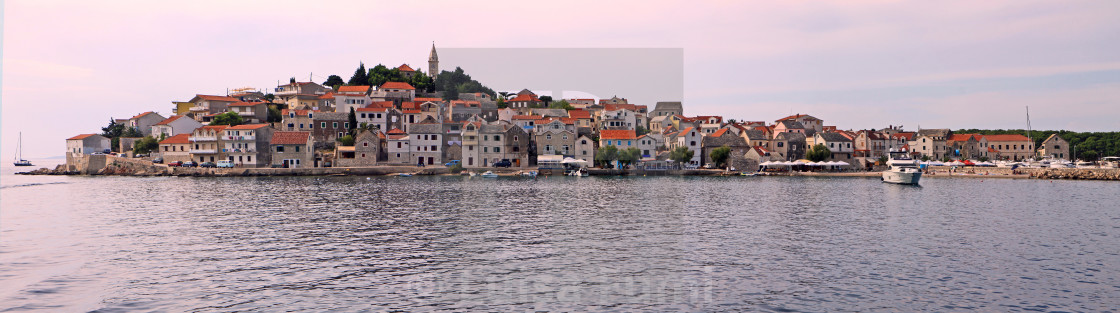 "Croatia, panoramic view of Primosten" stock image