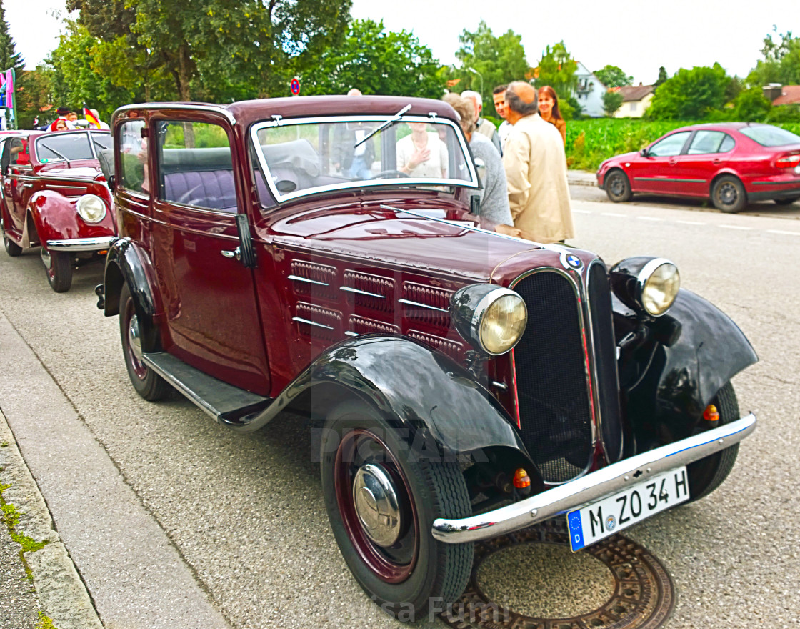 "Antique BMW car" stock image