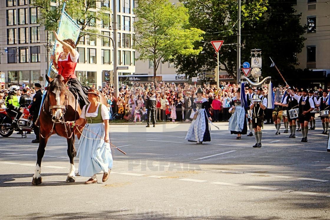 "Oktoberfest parade" stock image