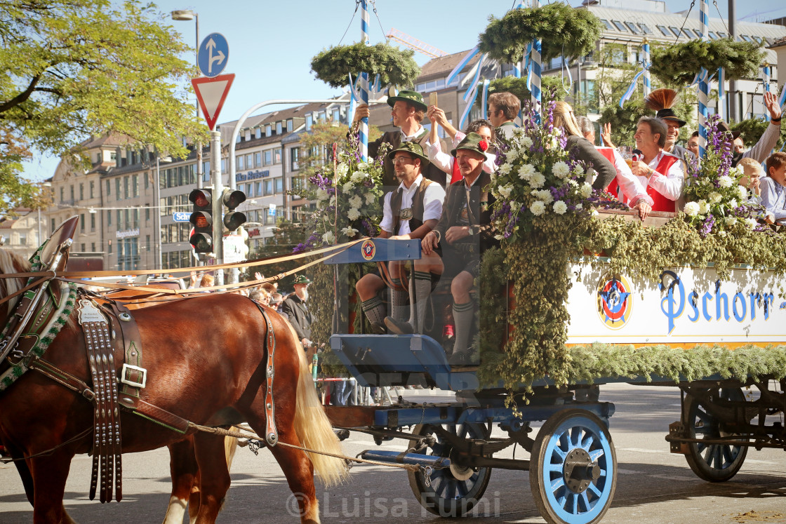 "Oktoberfest parade" stock image