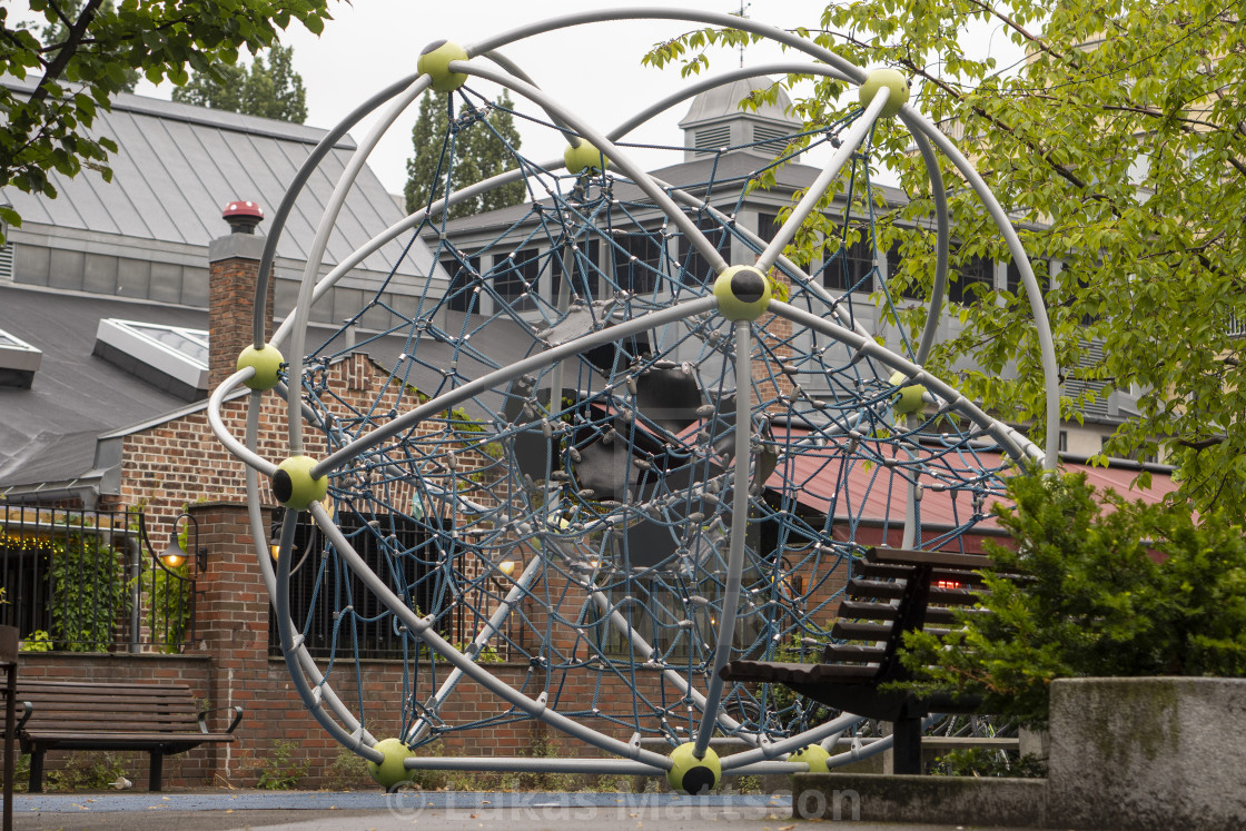 "Icosahedron playground" stock image