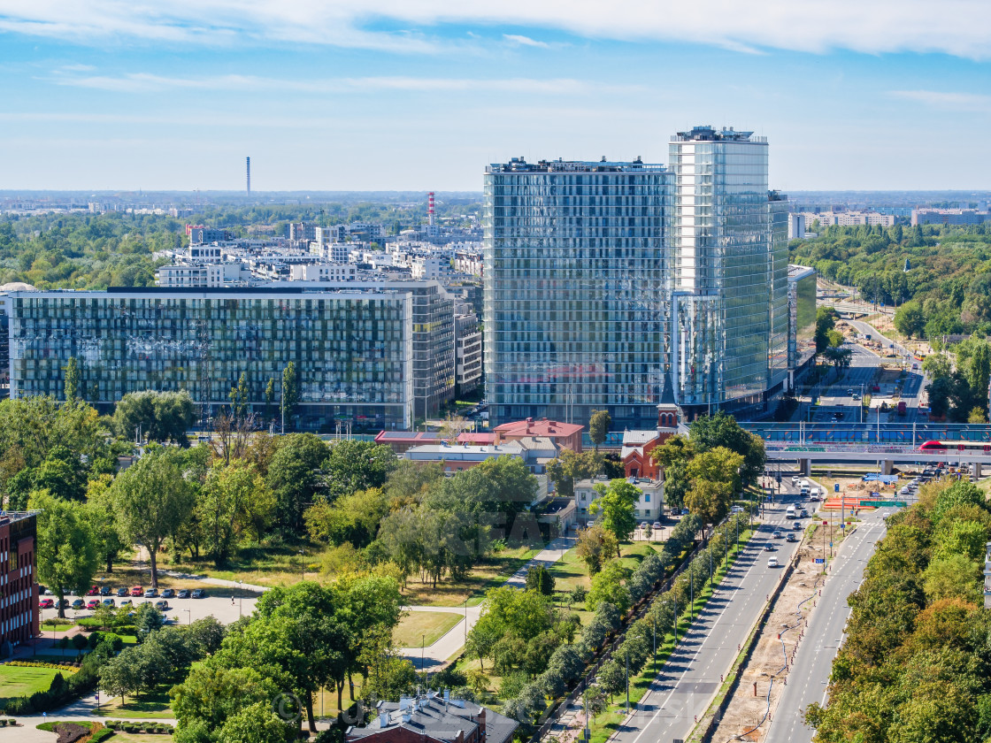 "Housing project on Kasprzaka street in Warsaw, aerial landscape" by Lukasz Szczepanski - $15.93 "Housing project on Kasprzaka street in Warsaw, aerial landscape" stock image
