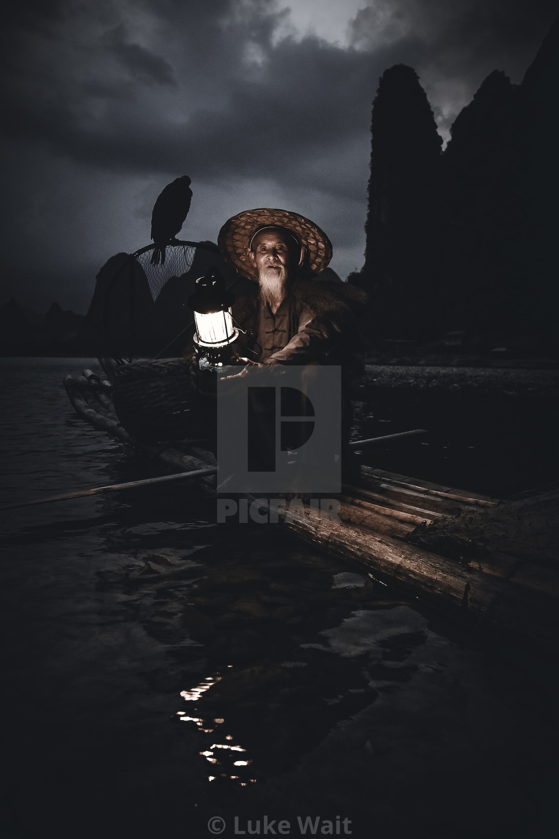 "Cormorant Fisherman - The Ancient Art" stock image