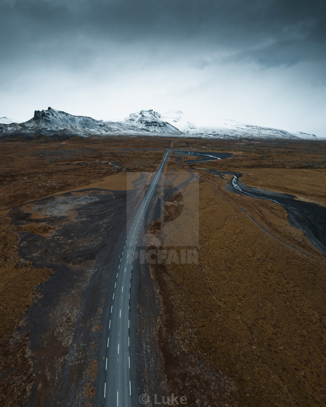 "A lonely road in Iceland" by Luke - $16.16 "A lonely road in Iceland" stock image