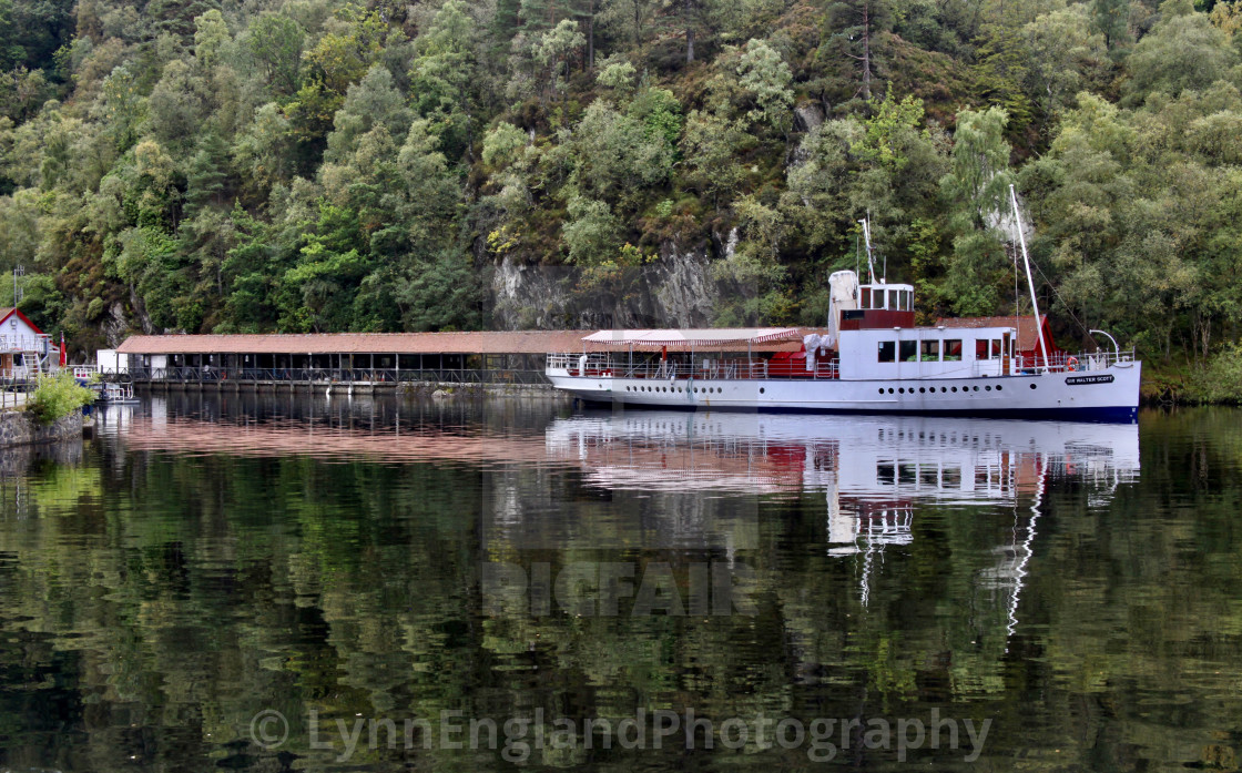 "Sir Walter Scott , Loch Katrine" stock image