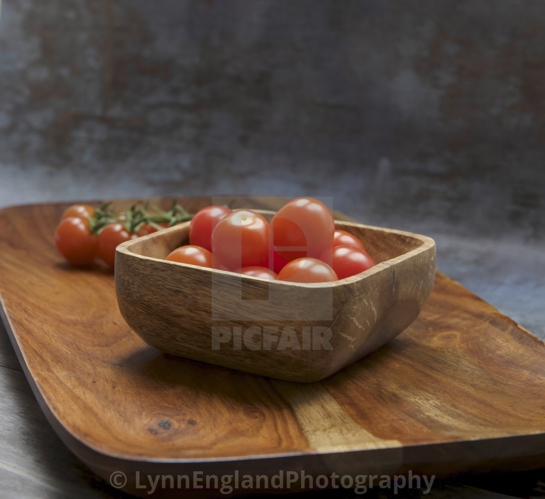 "Just a bowl of ...Aromatico tomatoes" stock image