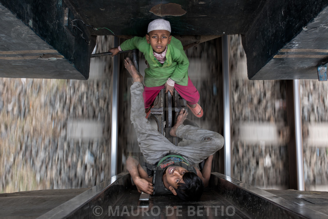 "FREE RIDERS" by MAURO DE BETTIO - $170.92 "FREE RIDERS" stock image
