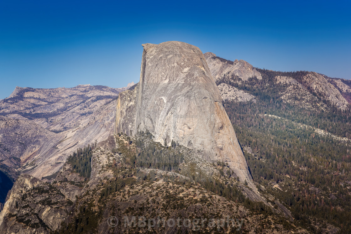 "The Half Dome in the Yosemite National Park, California" stock image