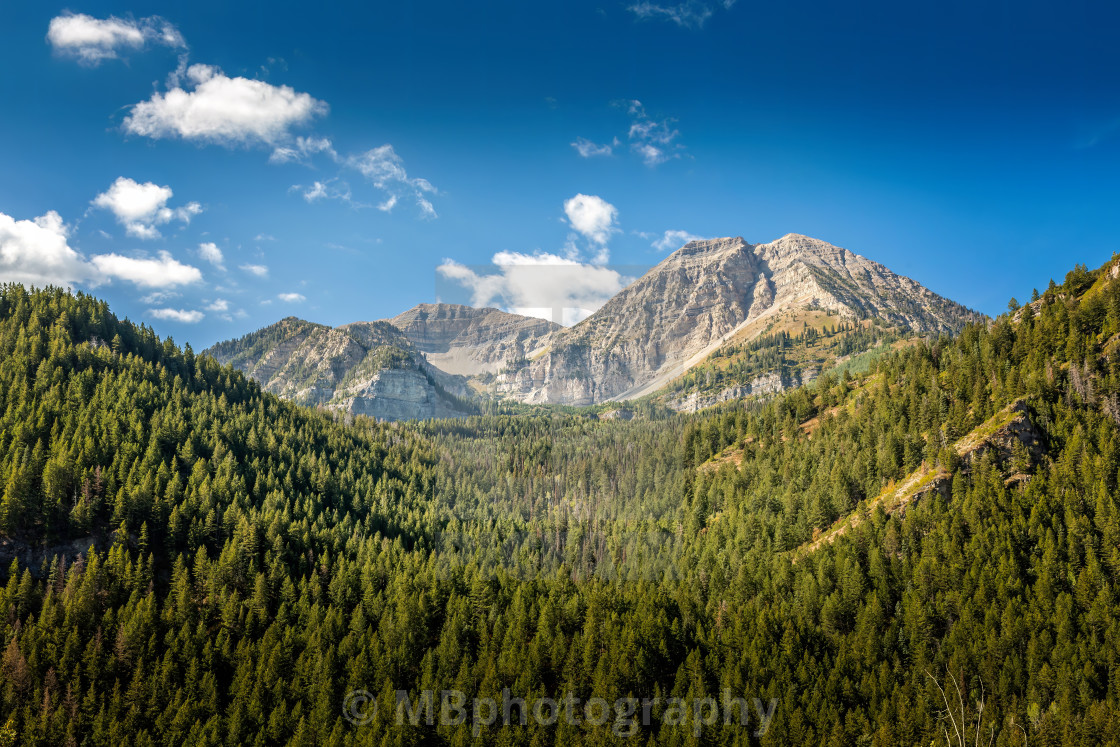 "Mountain Range in the vicinity of Sundance, Utah" stock image