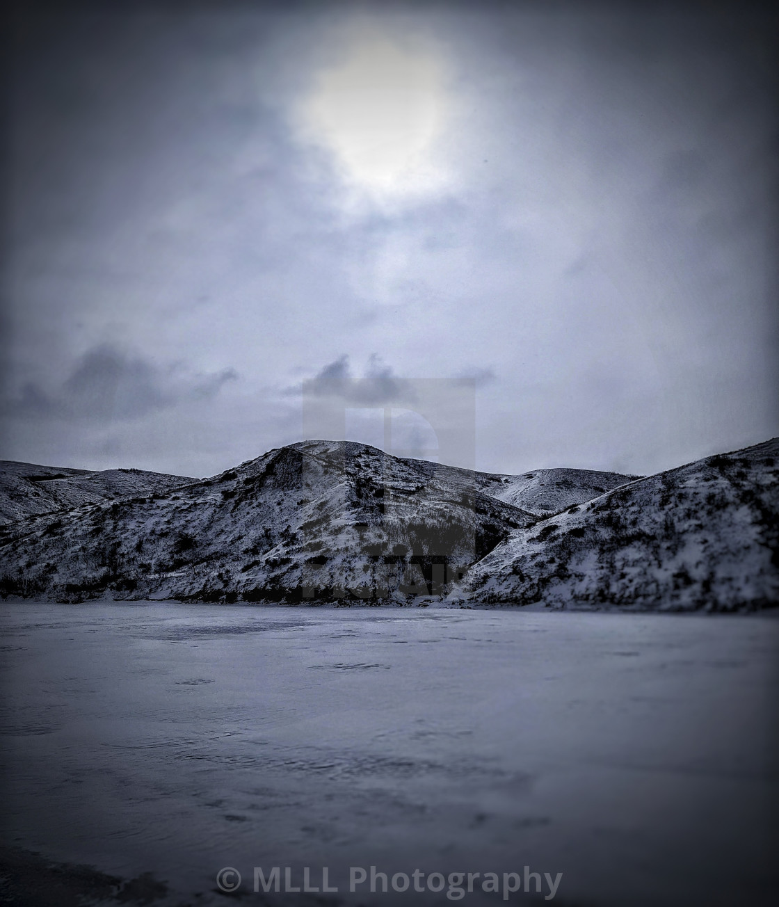 "Frozen lake" stock image