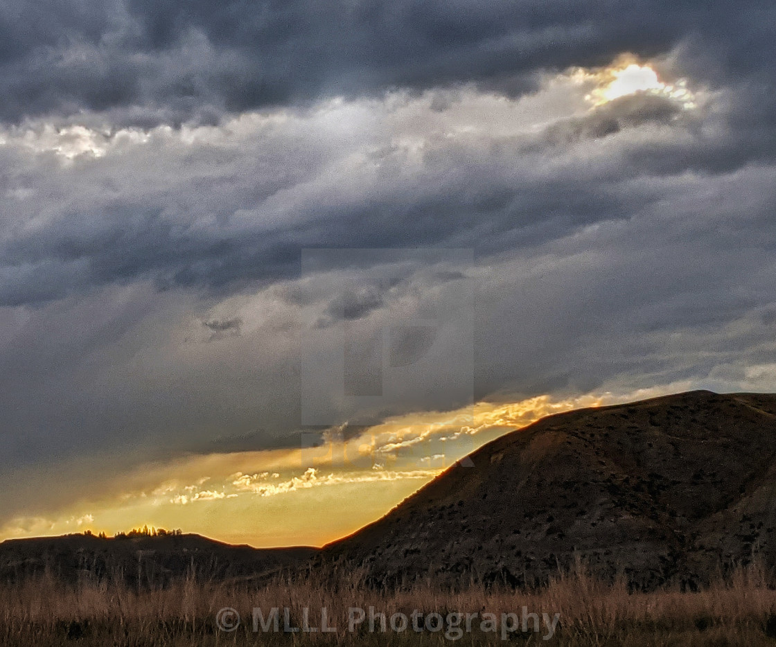 "Prairie storm" stock image