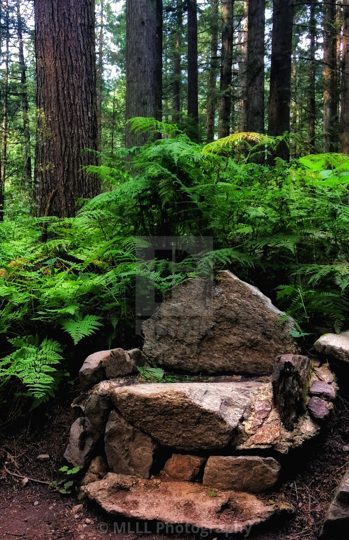 "Stone throne" stock image