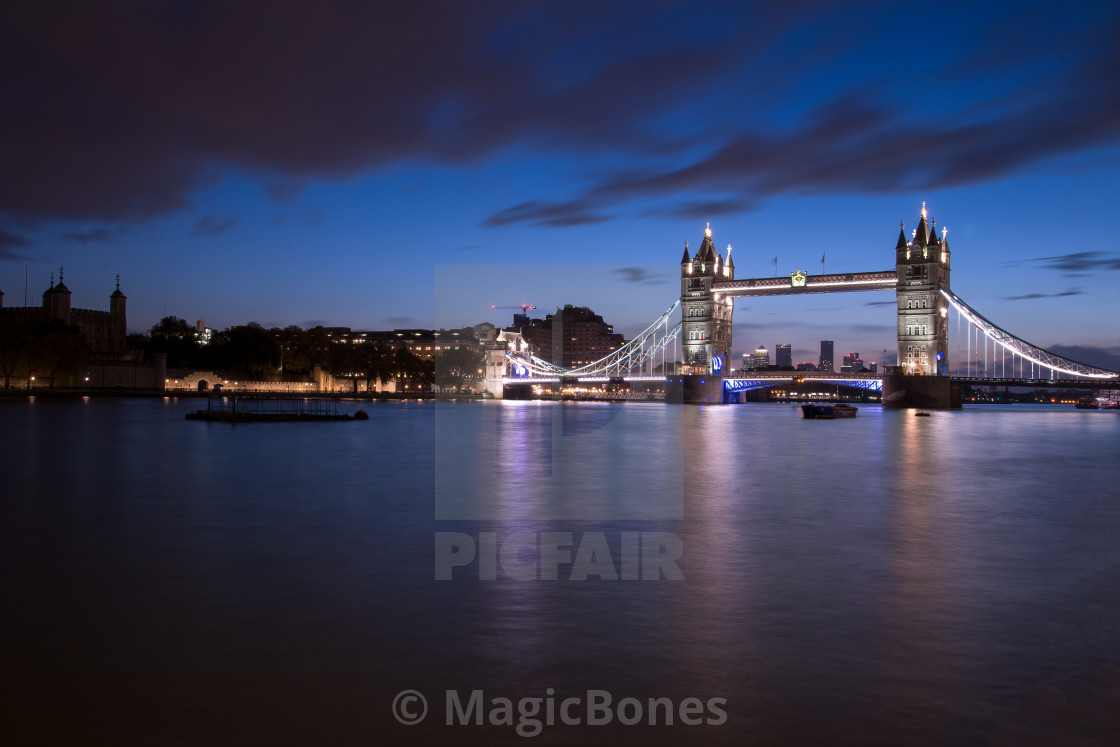 "Tower Bridge at Twilight" stock image