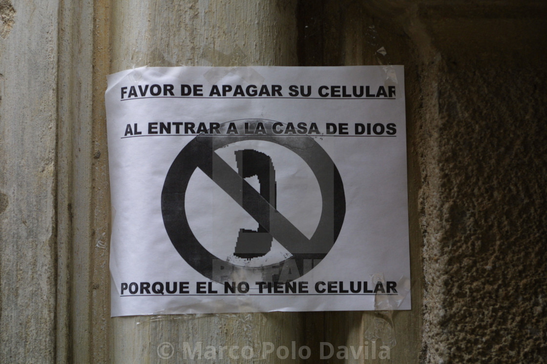 "Cell phone use prohibited" by Marco Polo Davila - $15.42 "Cell phone use prohibited" stock image