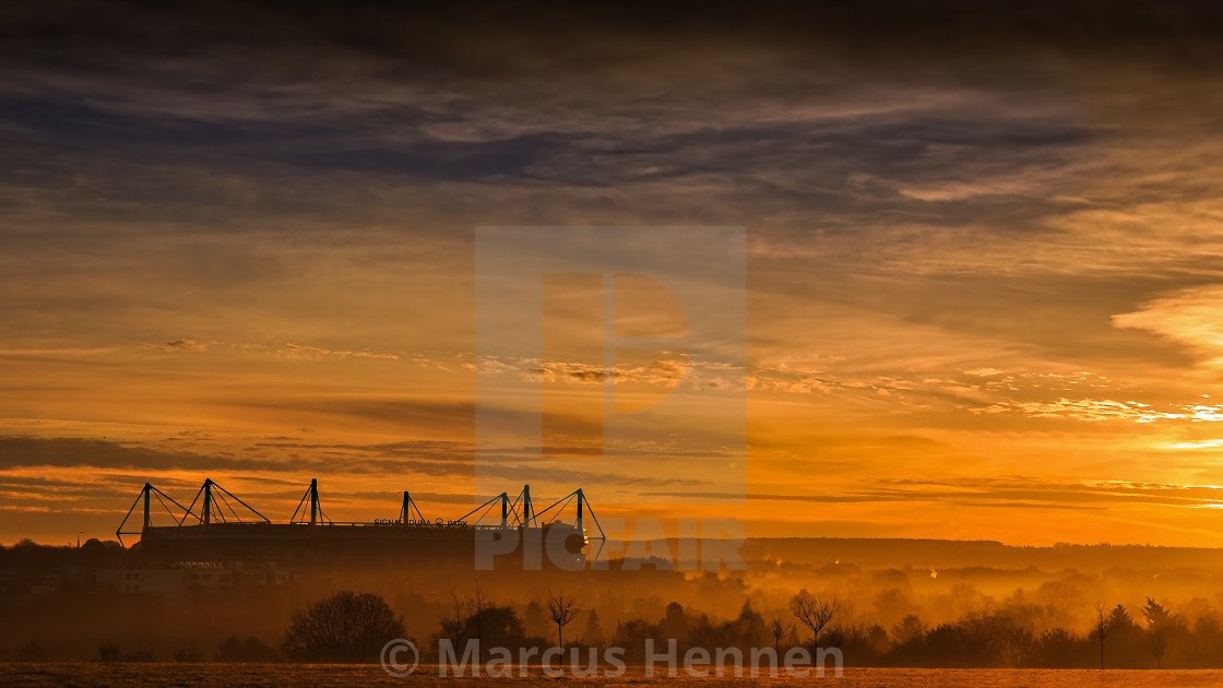 "Dortmund sunrise" stock image