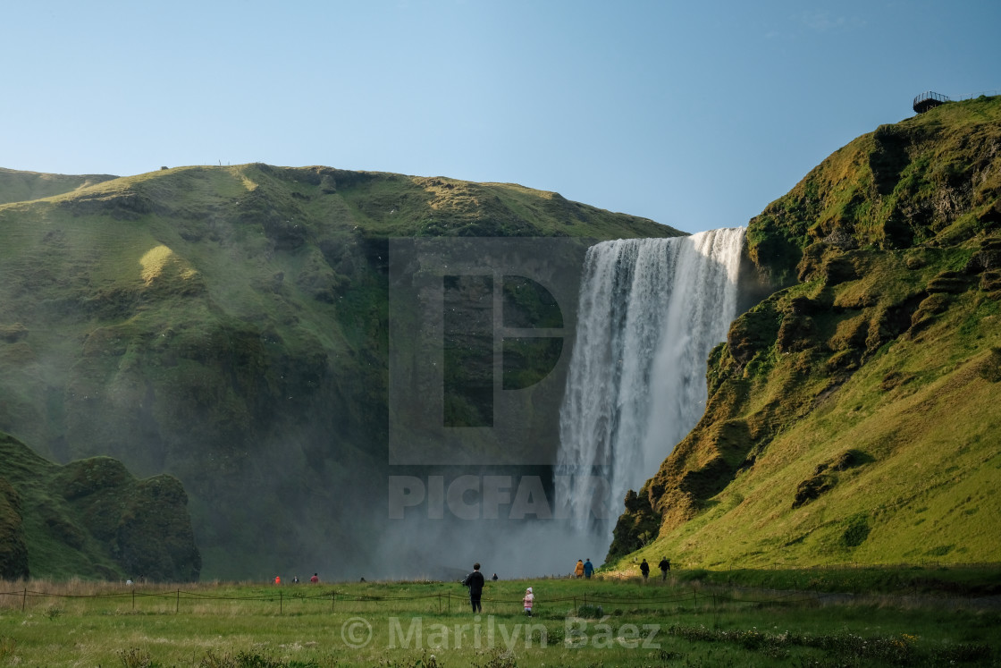 "Skógafoss" stock image