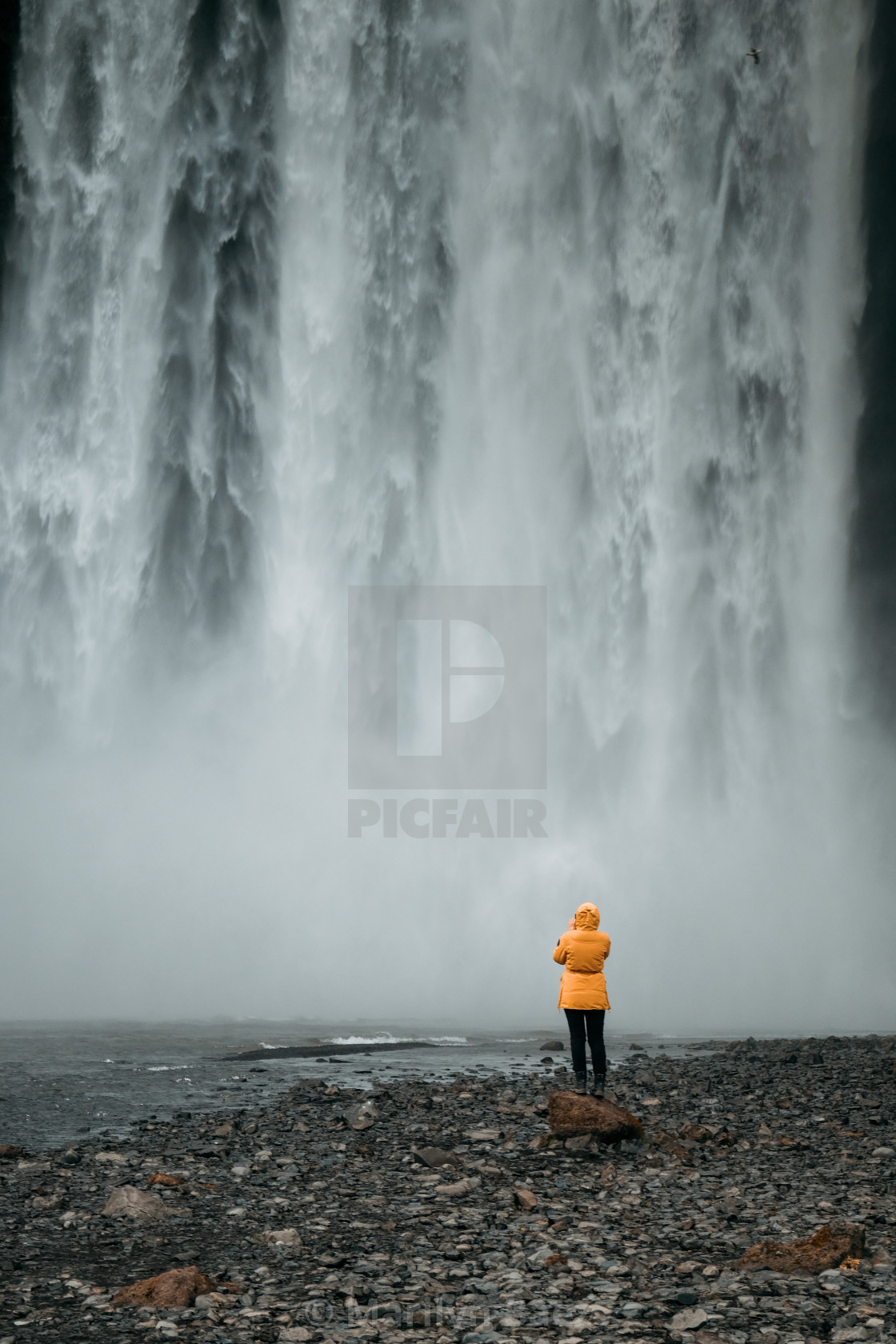 "Skógafoss Waterfall" stock image