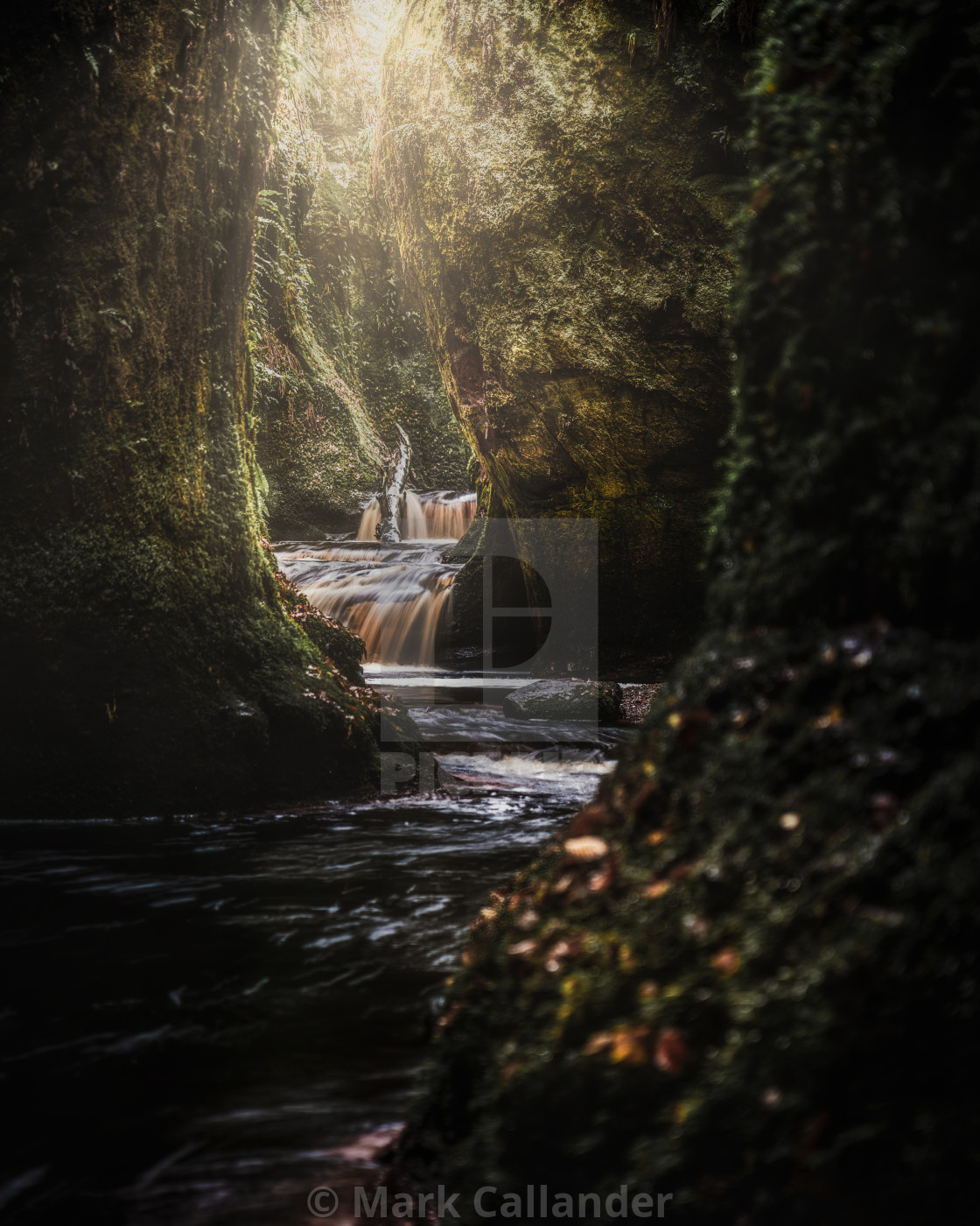 "Finnich Glen" stock image