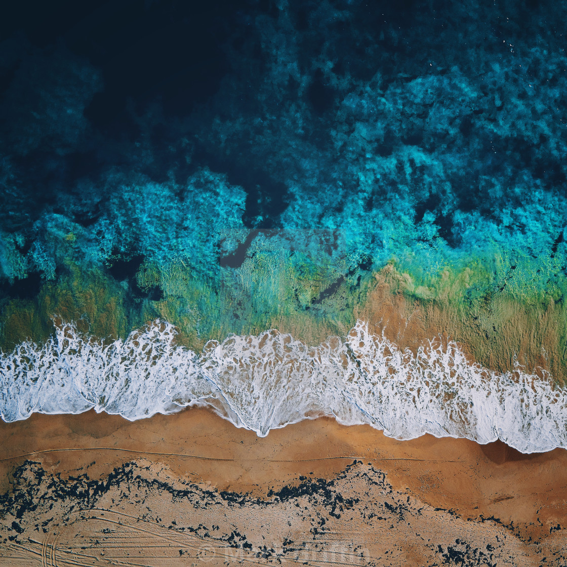 "Beach Aerial" stock image