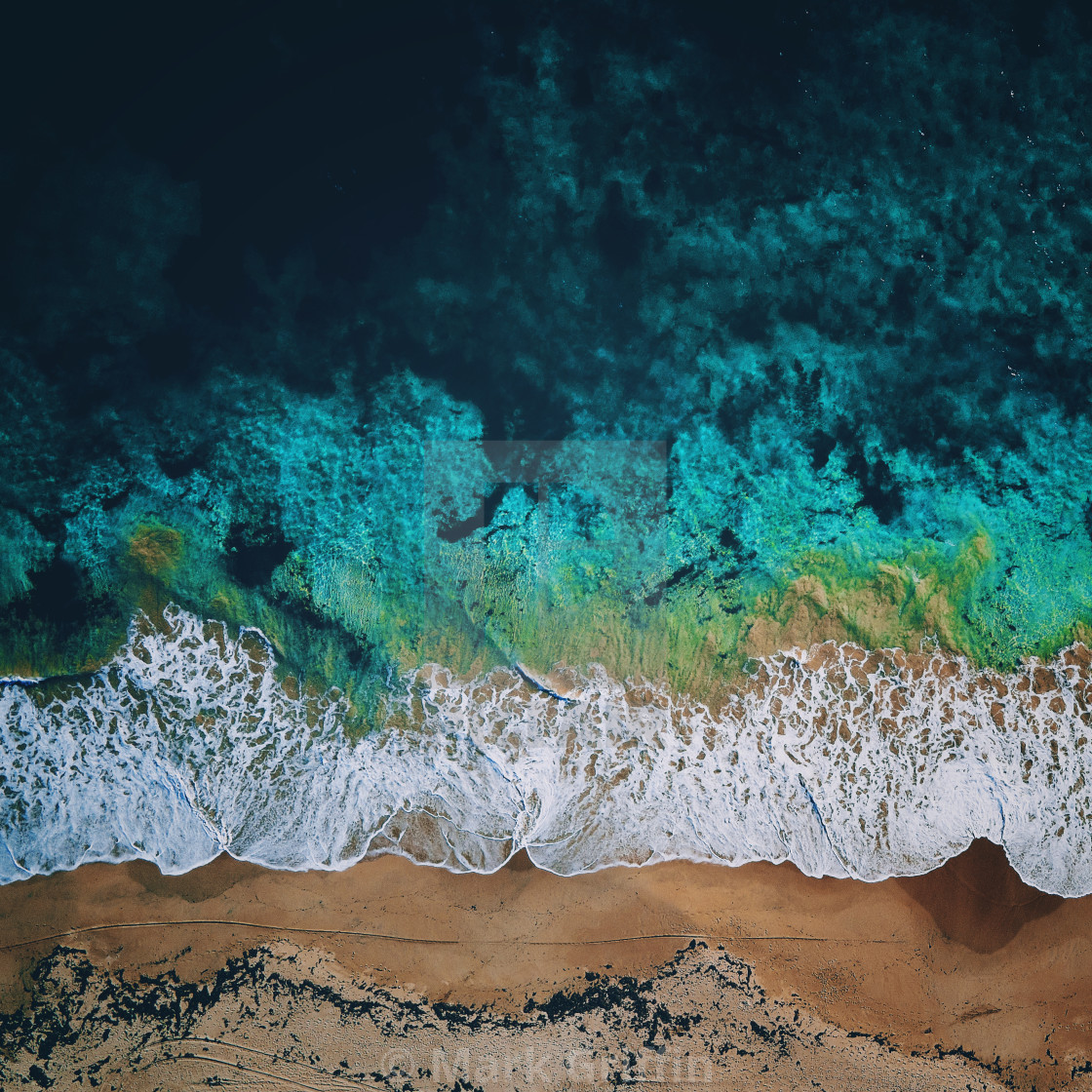 "Beach Aerial" stock image