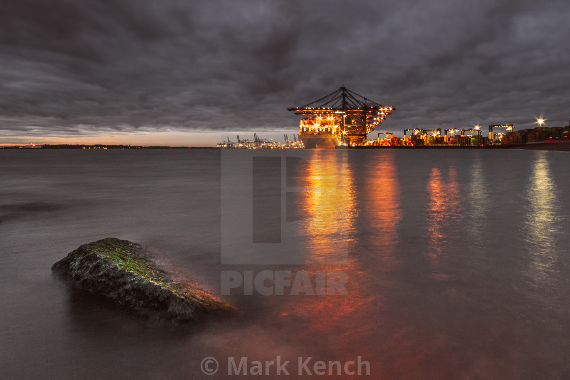 "The Port of Felixstowe" stock image