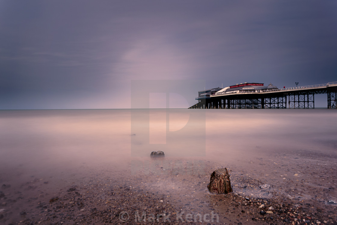 "Cromer Pier - Colour Long Exposure" stock image