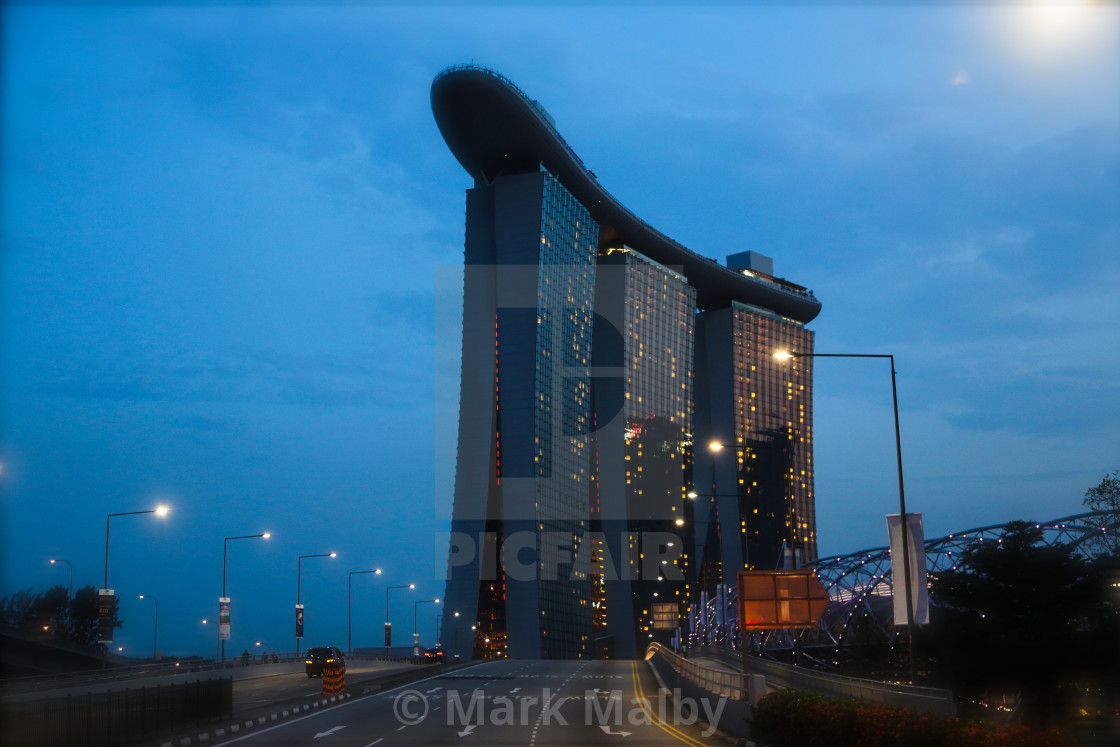 "Marina Bay Sands, Singapore" by Mark Malby - $21.81 "Marina Bay Sands, Singapore" stock image