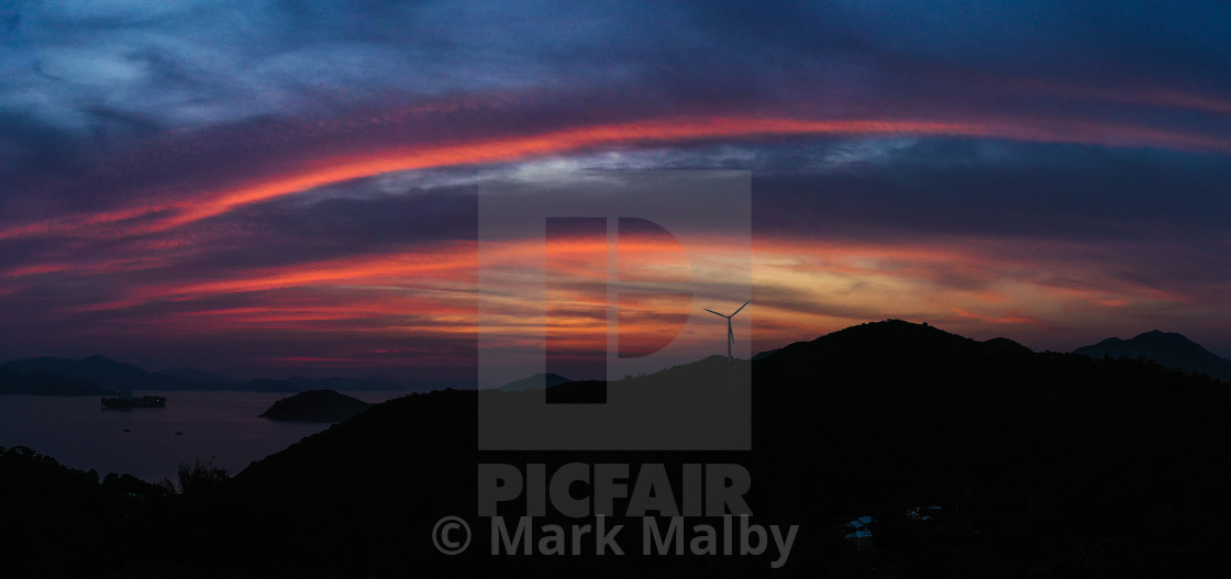 "November sunrise over Lamma Island" by Mark Malby - $31.16 "November sunrise over Lamma Island" stock image
