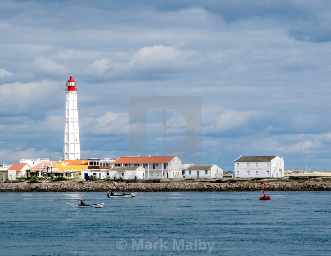 "Cabo de Santa Maria Lighthouse" stock image