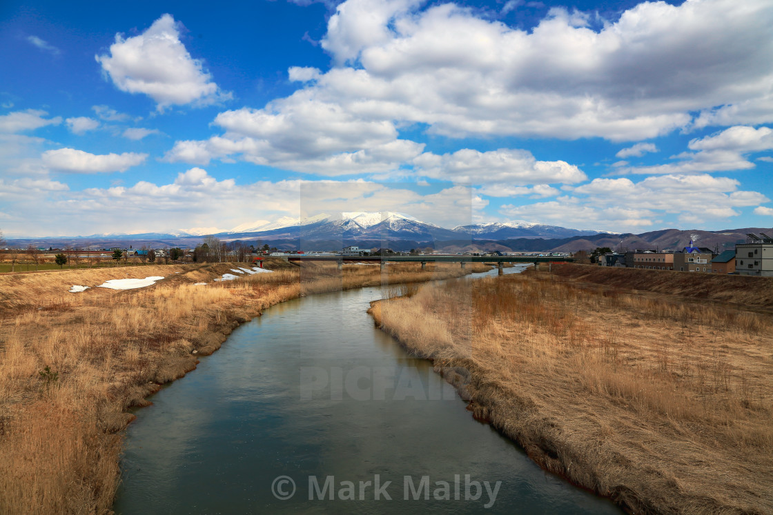 "The Furano River, Hokkaido Japan" by Mark Malby - $21.81 "The Furano River, Hokkaido Japan" stock image