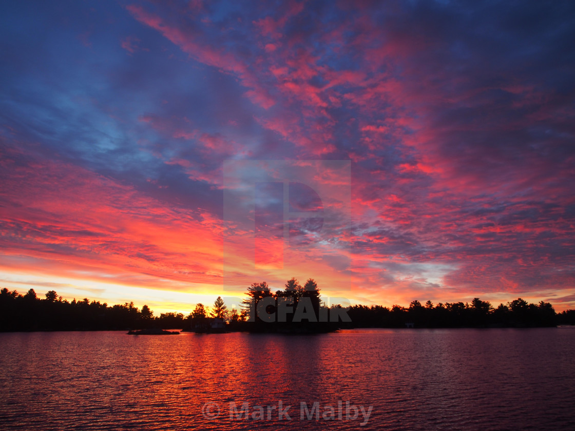 "Vibrant Sunrise at Stony Lake" by Mark Malby - $31.16 "Vibrant Sunrise at Stony Lake" stock image