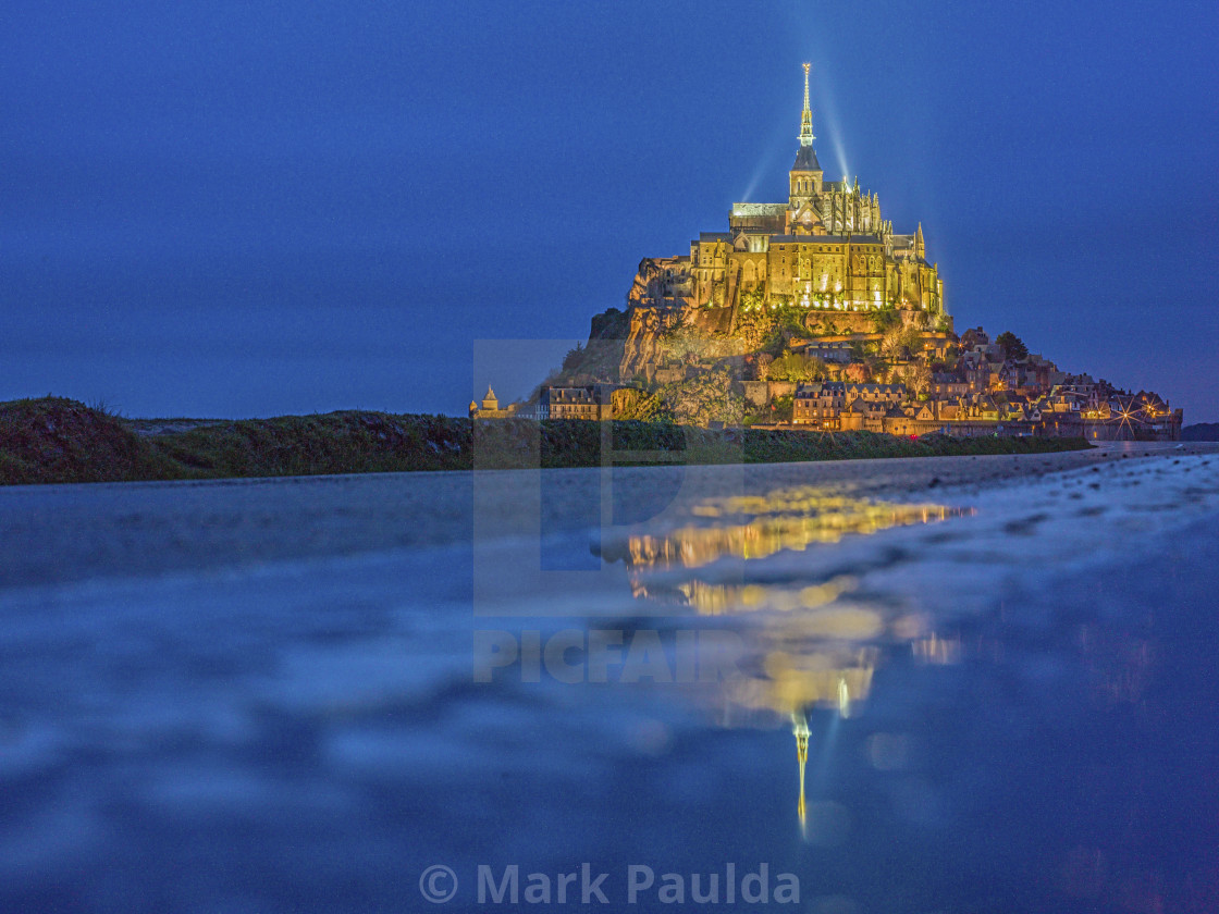 "THE MAGIC OF MONT SAINT MICHEL" stock image