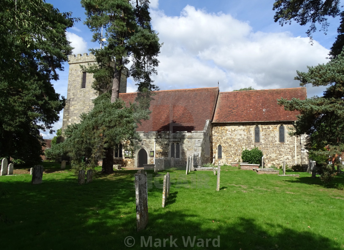 "Hellingly Church in East Sussex." stock image