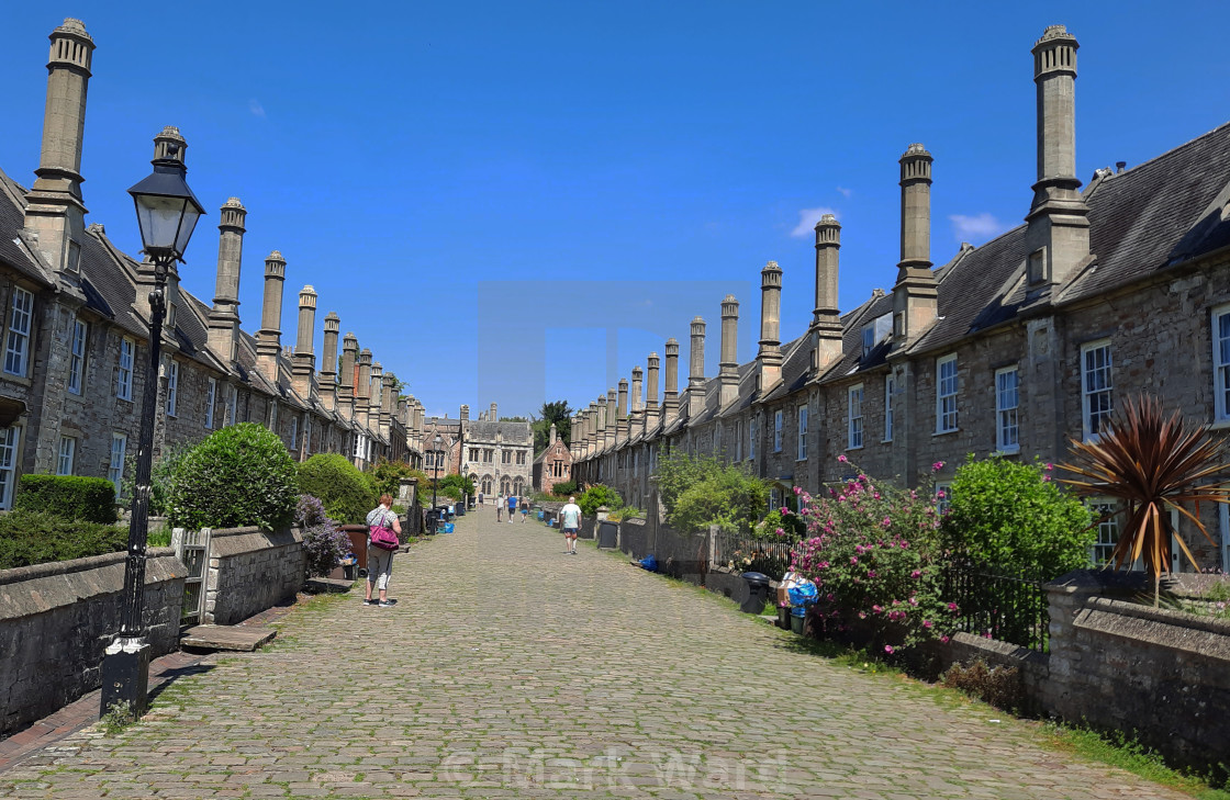 "Vicars' Close. Wells." stock image