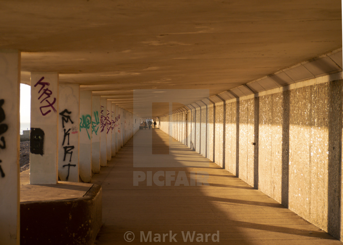 "Winter Sunshine in Bottle Alley of Hastings." stock image