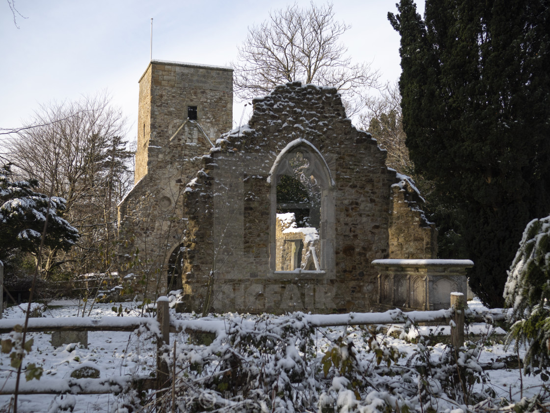 "Old St Helen's Church of Hastings." stock image