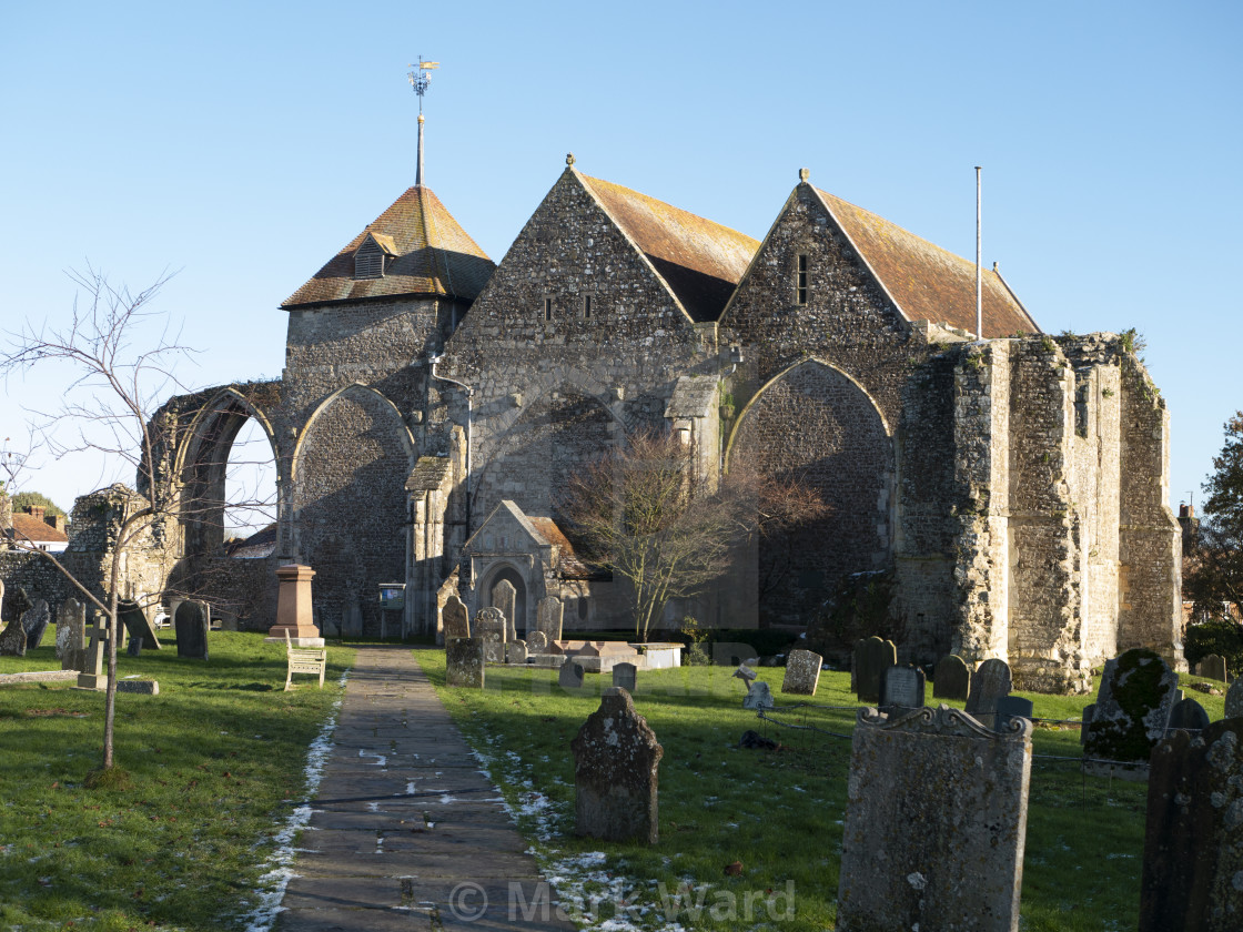 "St Thomas' Church in Winchelsea." stock image